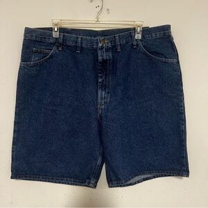 Wrangler Relaxed Fit Blue Denim Jean Shorts Mens Size 44